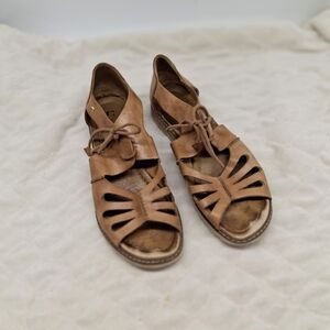 Women's Tan Leather Sandals